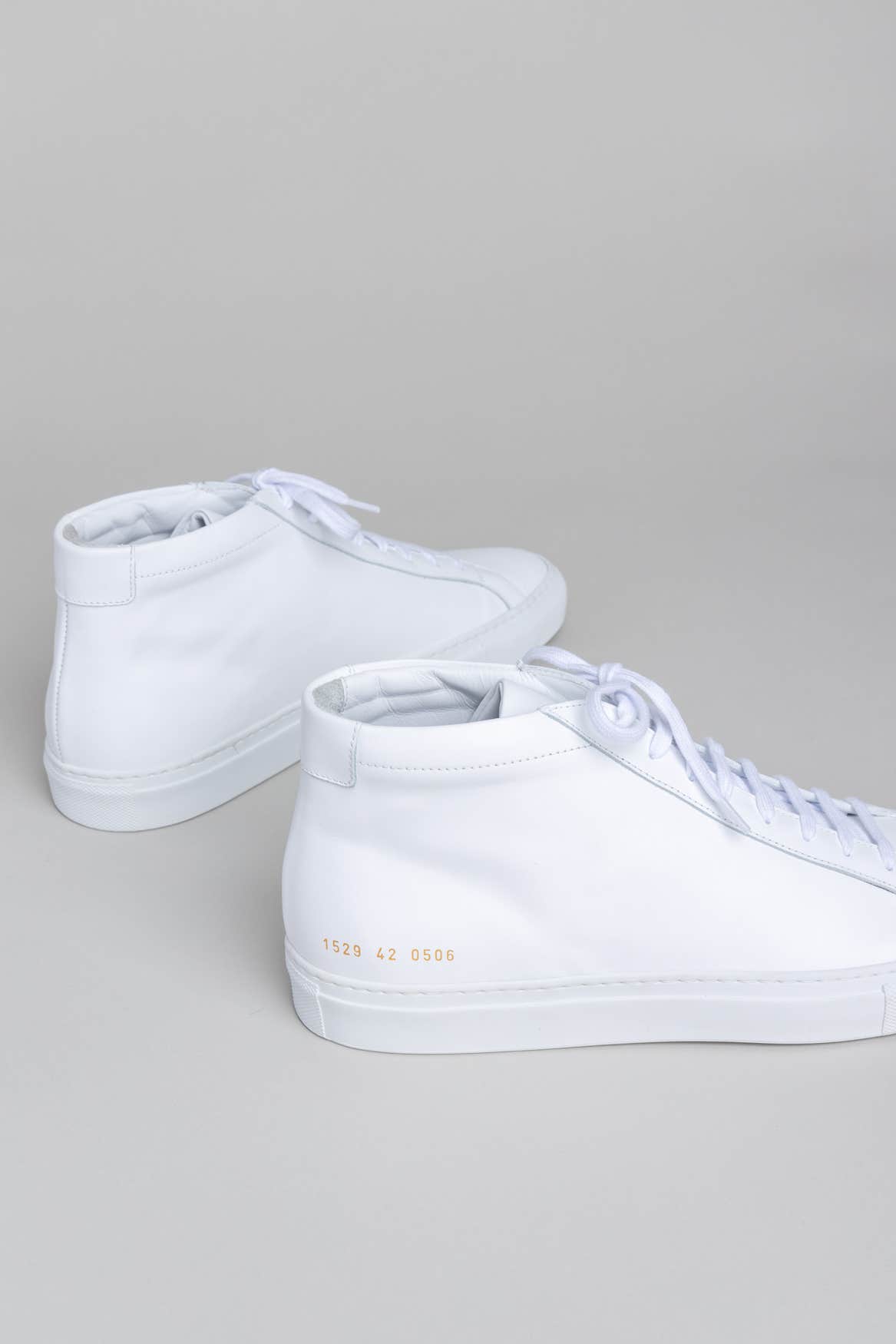 White Achilles High-Top Sneakers