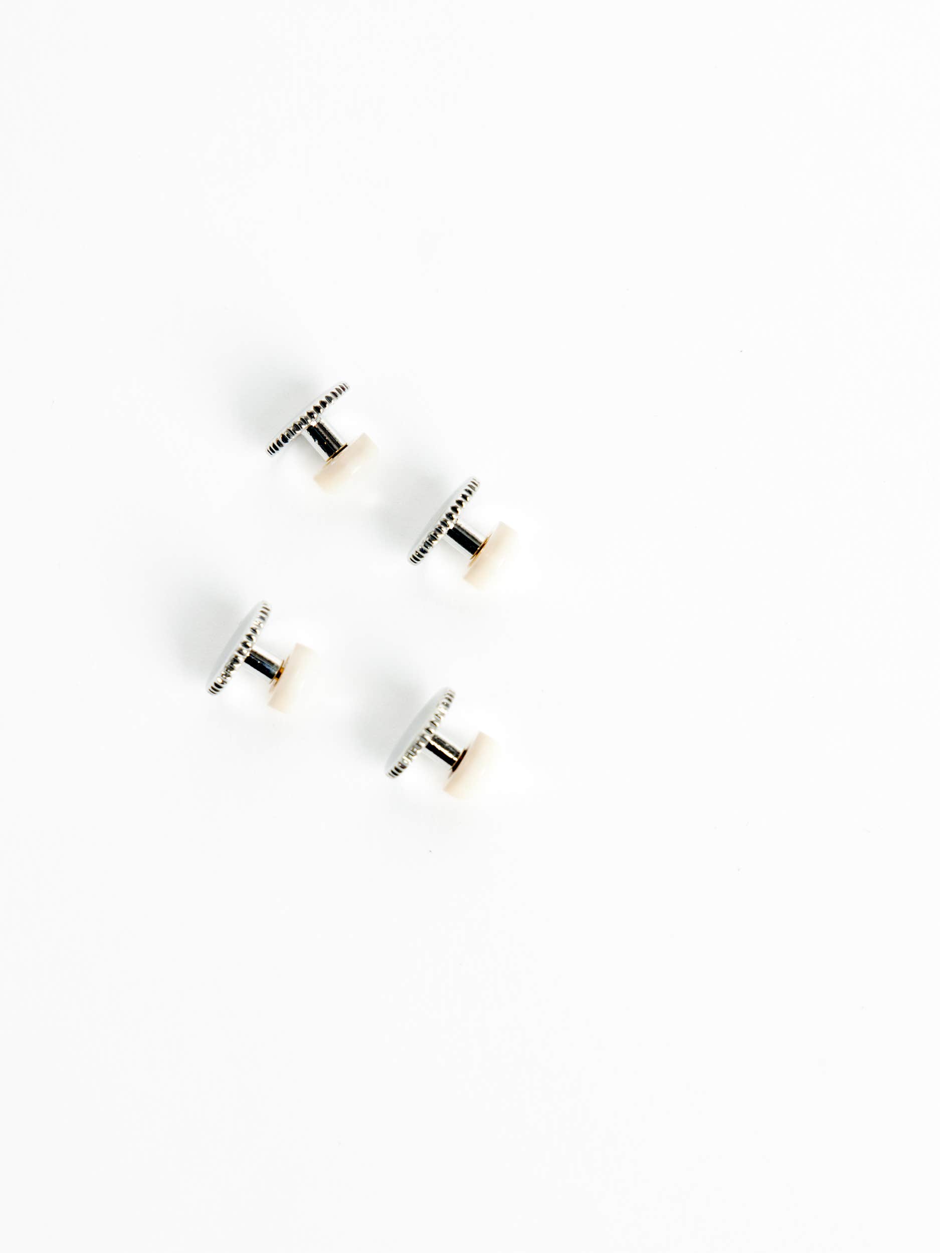 White Mother-of-Pearl Shirt Studs