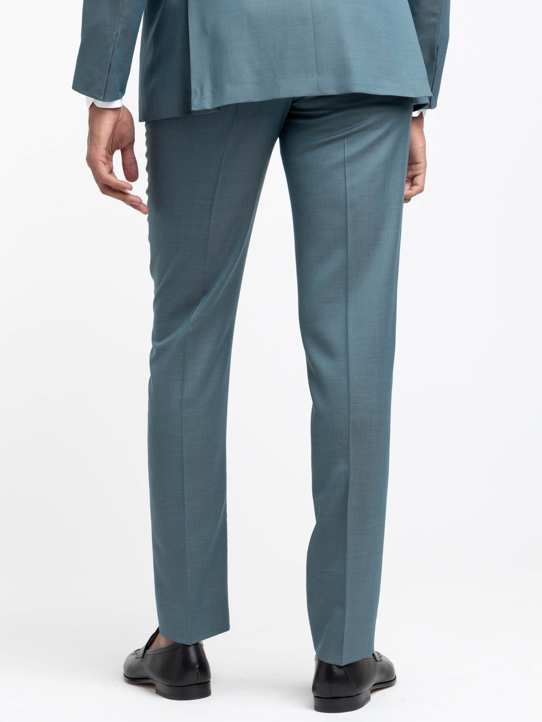 Teal Wool B-Line Suit