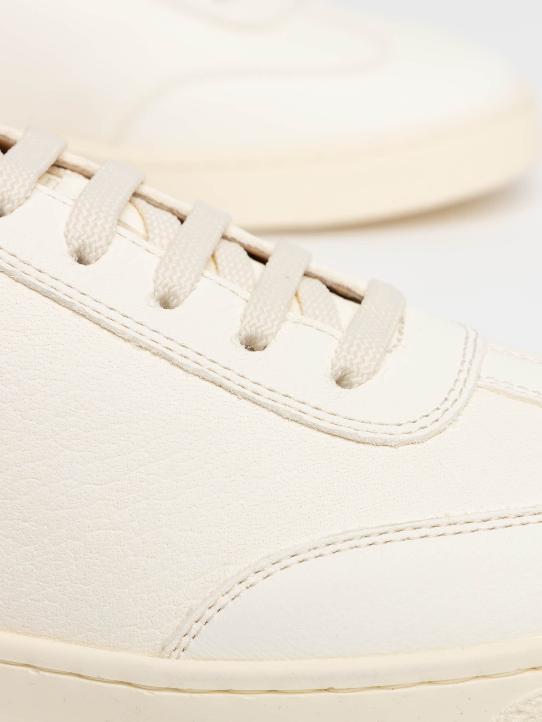 White Deerskin Sneakers