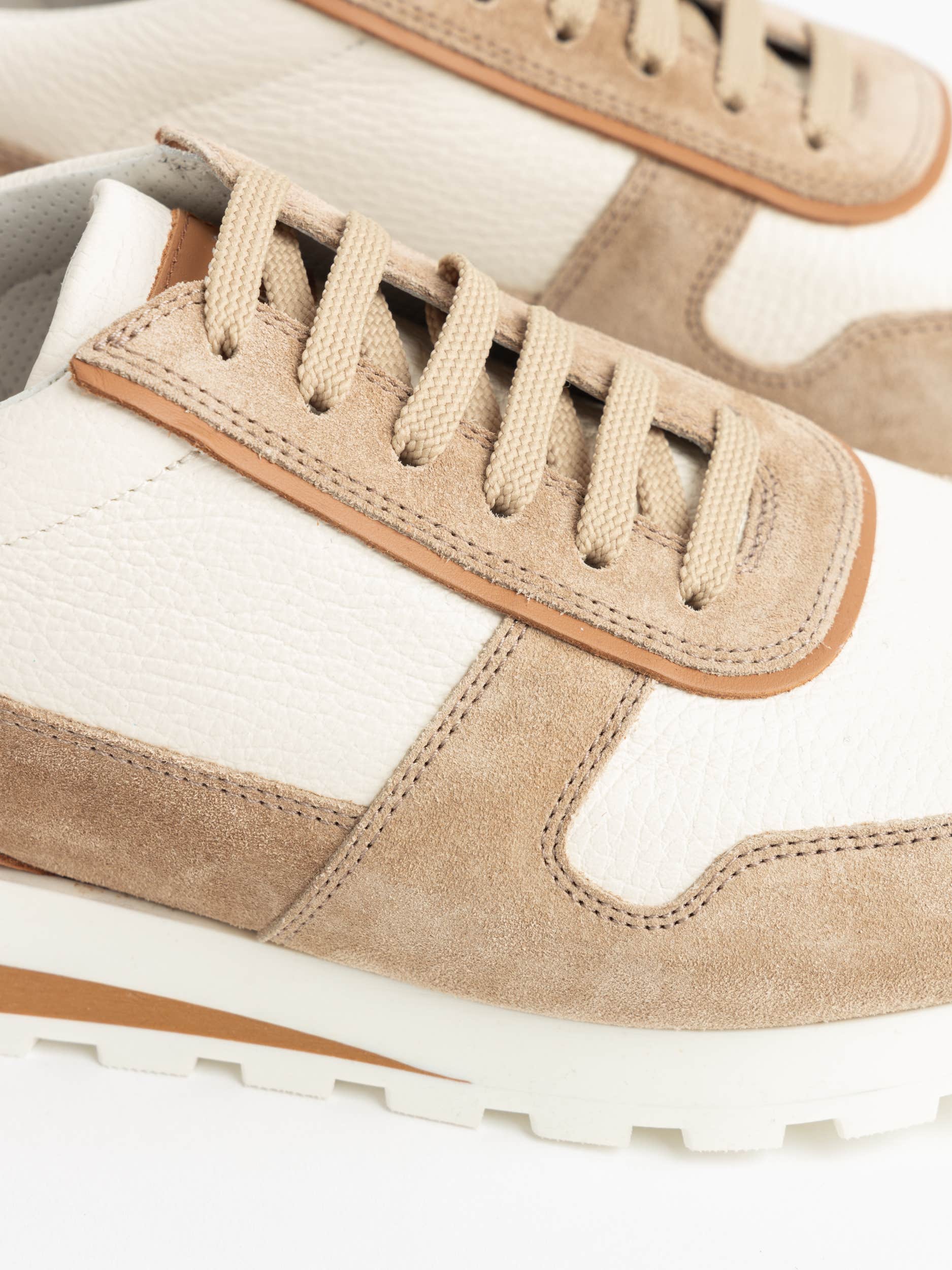 Hazelnut Grained Calfskin/Suede Runners