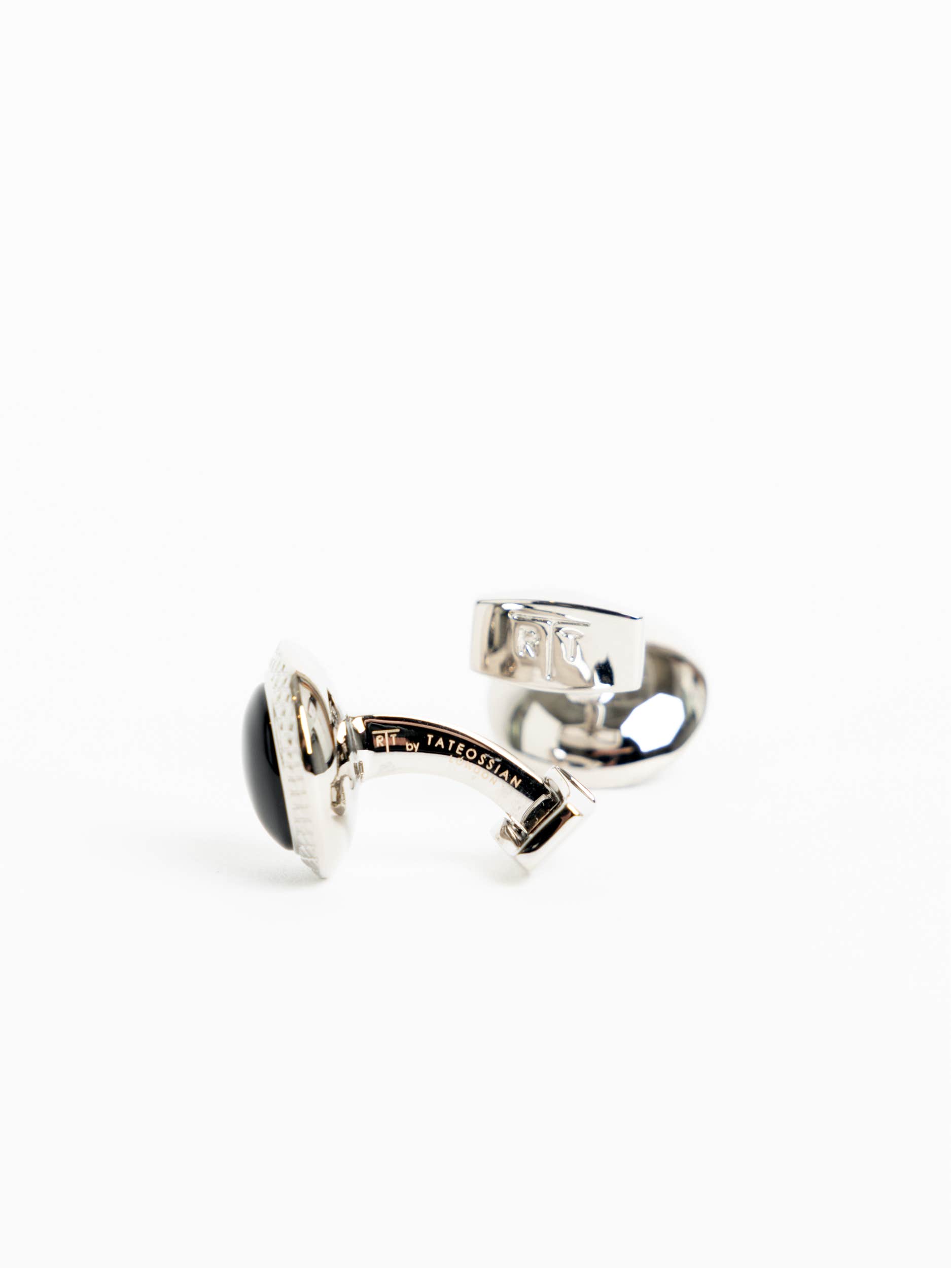 Black Onyx Bullseye Cufflinks