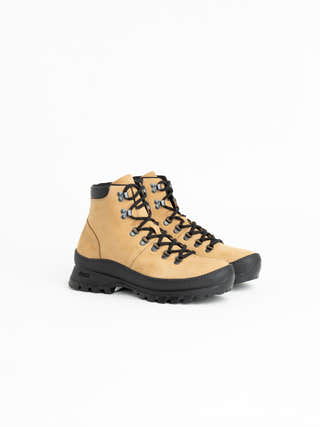 Common Projects Cognac Brown Suede Hiking Boots