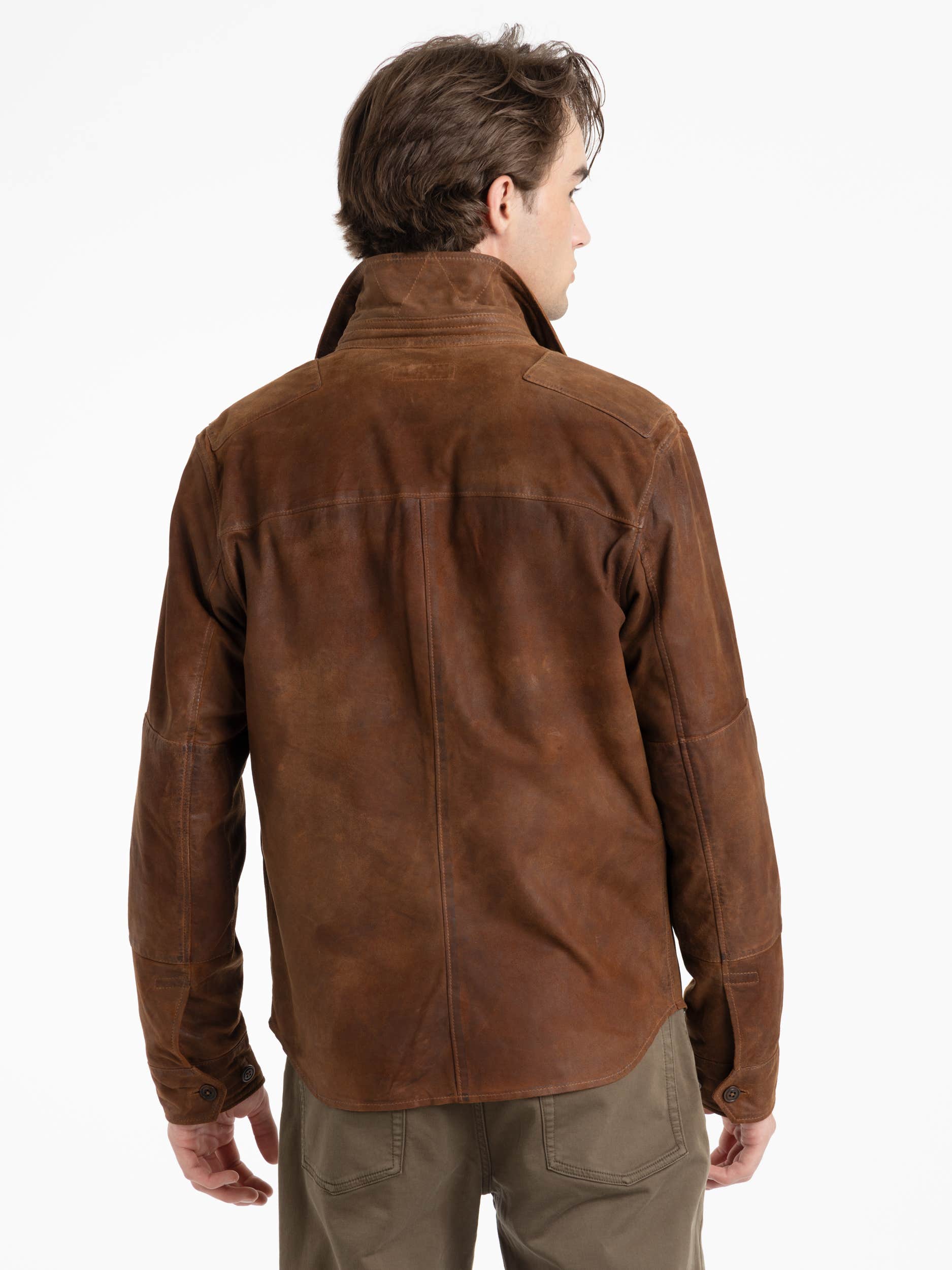 Smith Brown Suede Shirt Jacket