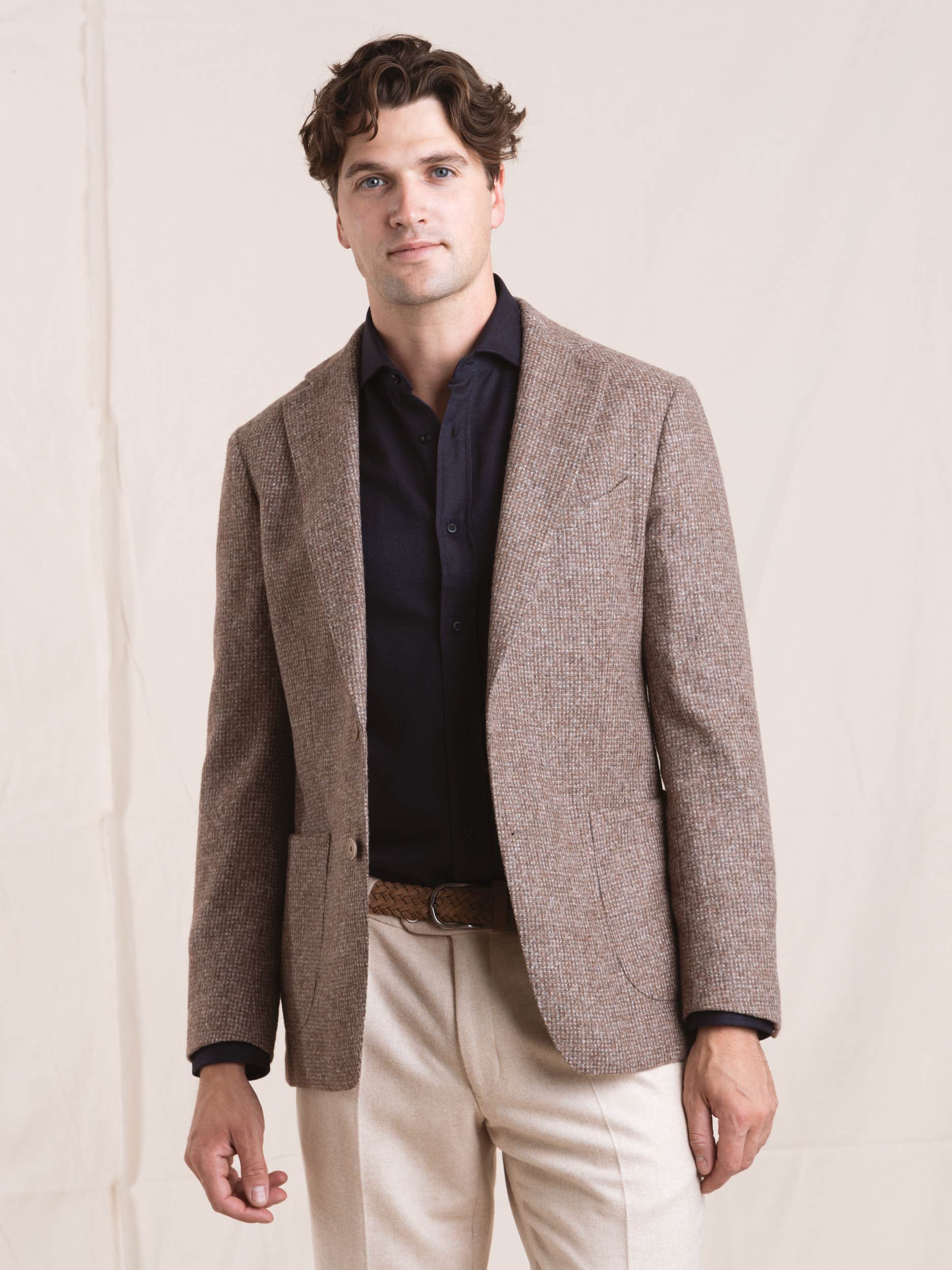 Brown Alpaca-Wool Sport Jacket