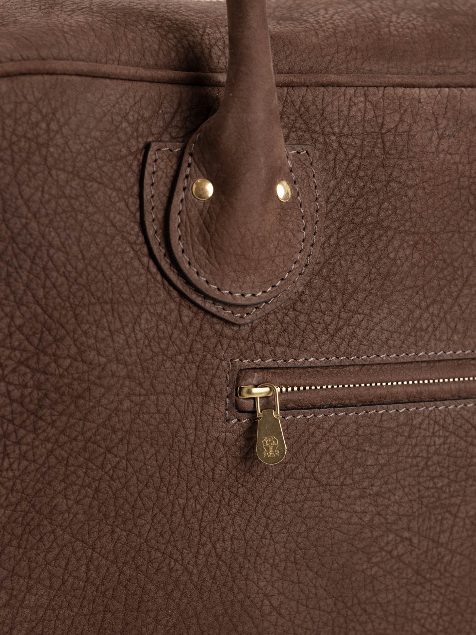 Brown Leather Travel Bag