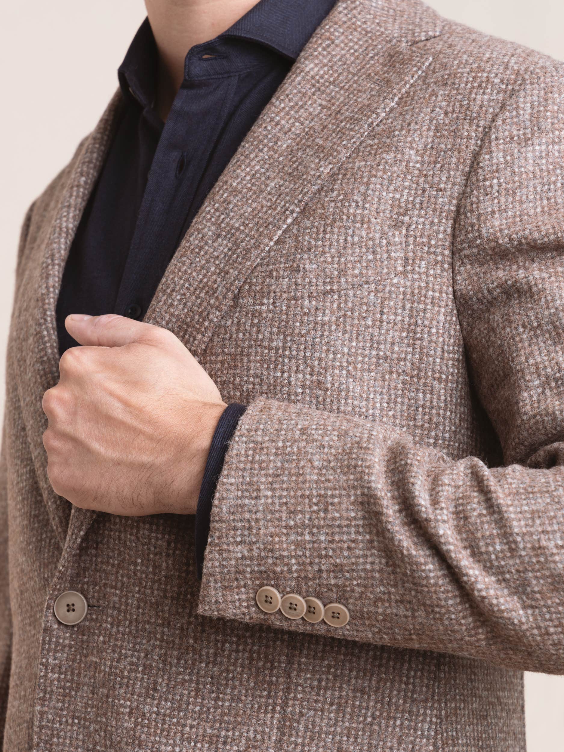 Brown Alpaca-Wool Sport Jacket