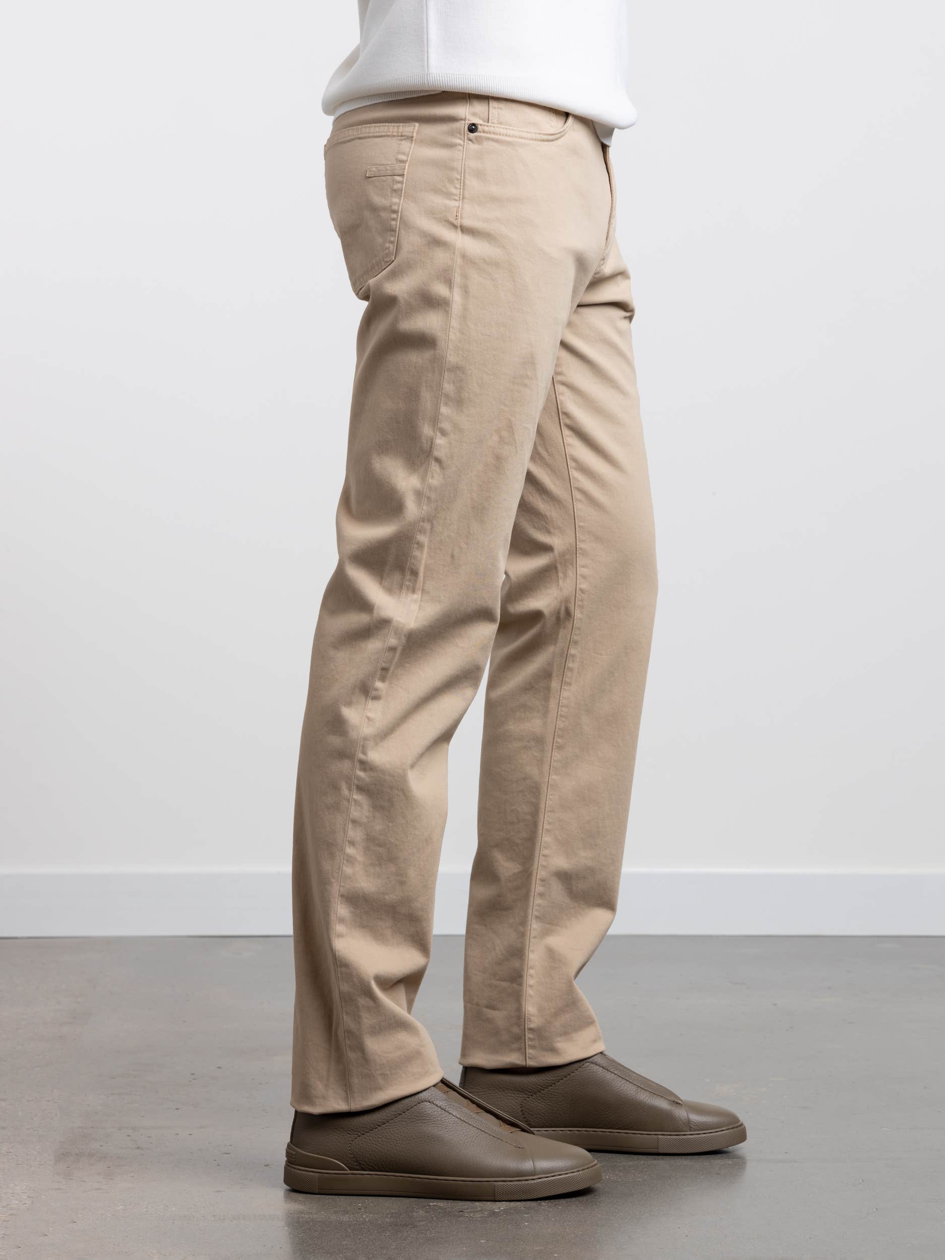 Light Beige Stretch Roccia Jeans