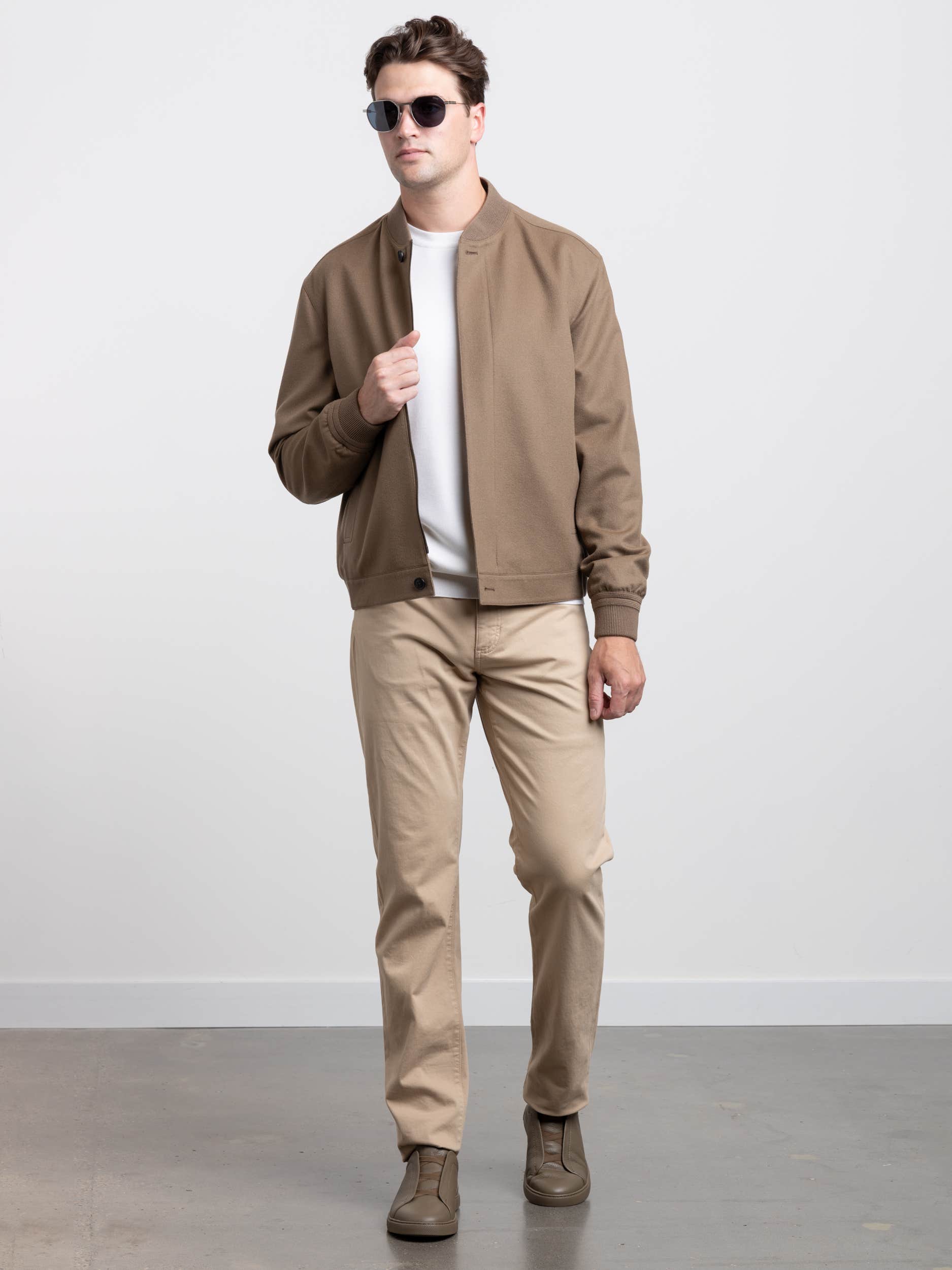 Brown Oasi Cashmere Elements Bomber