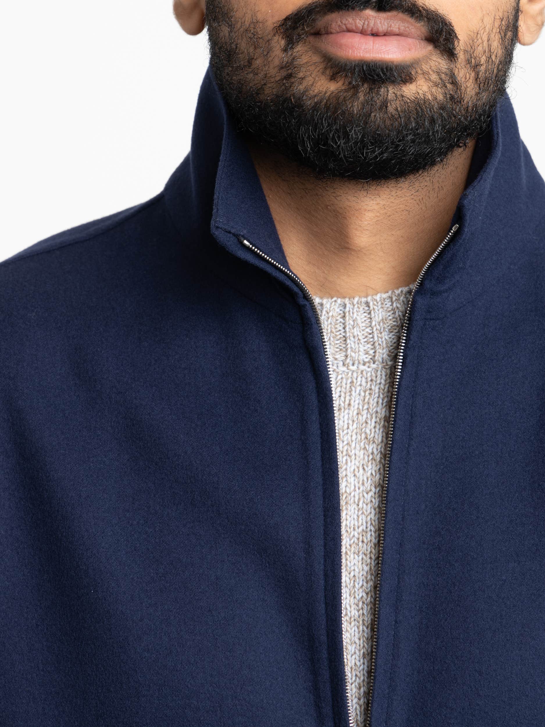 Blue Trofeo™ Cashmere Overshirt