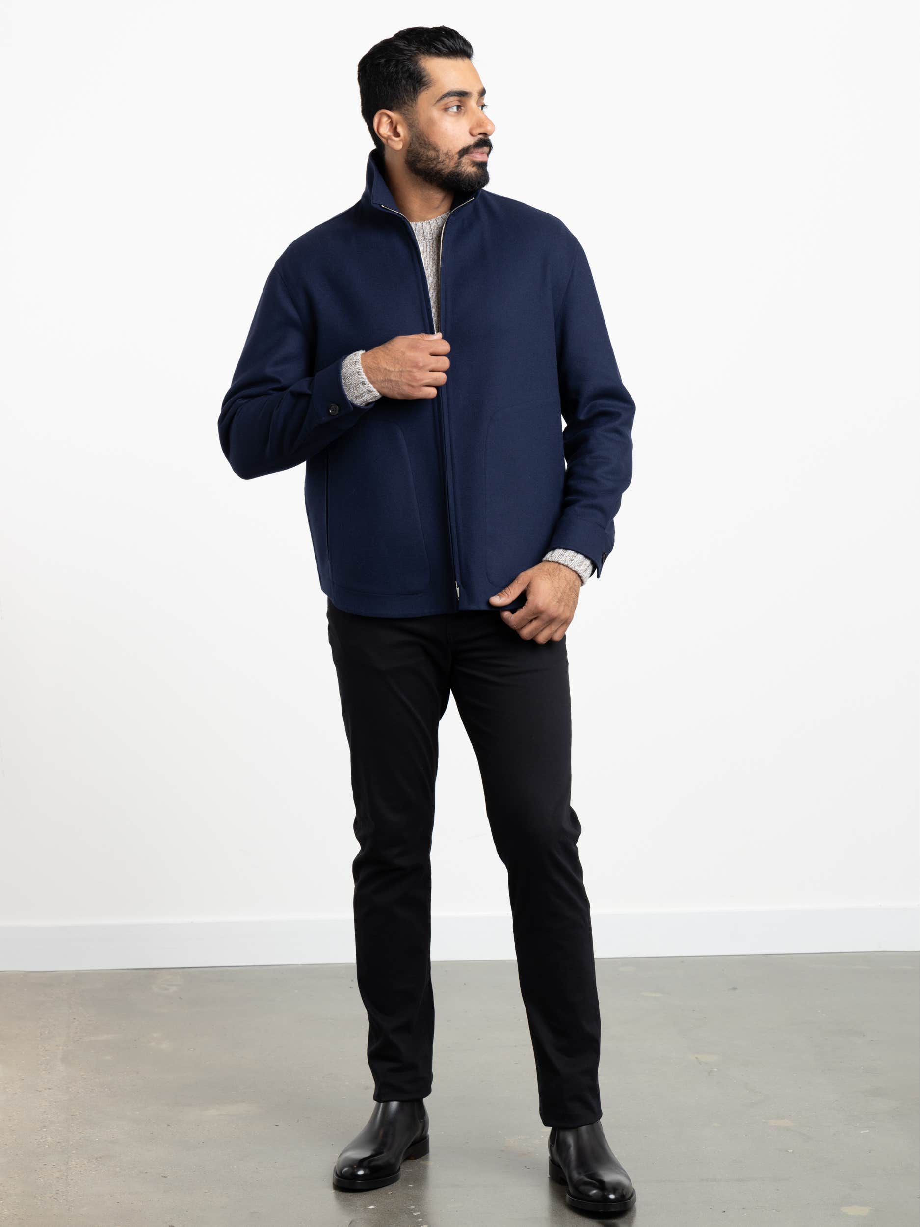 Blue Trofeo™ Cashmere Overshirt