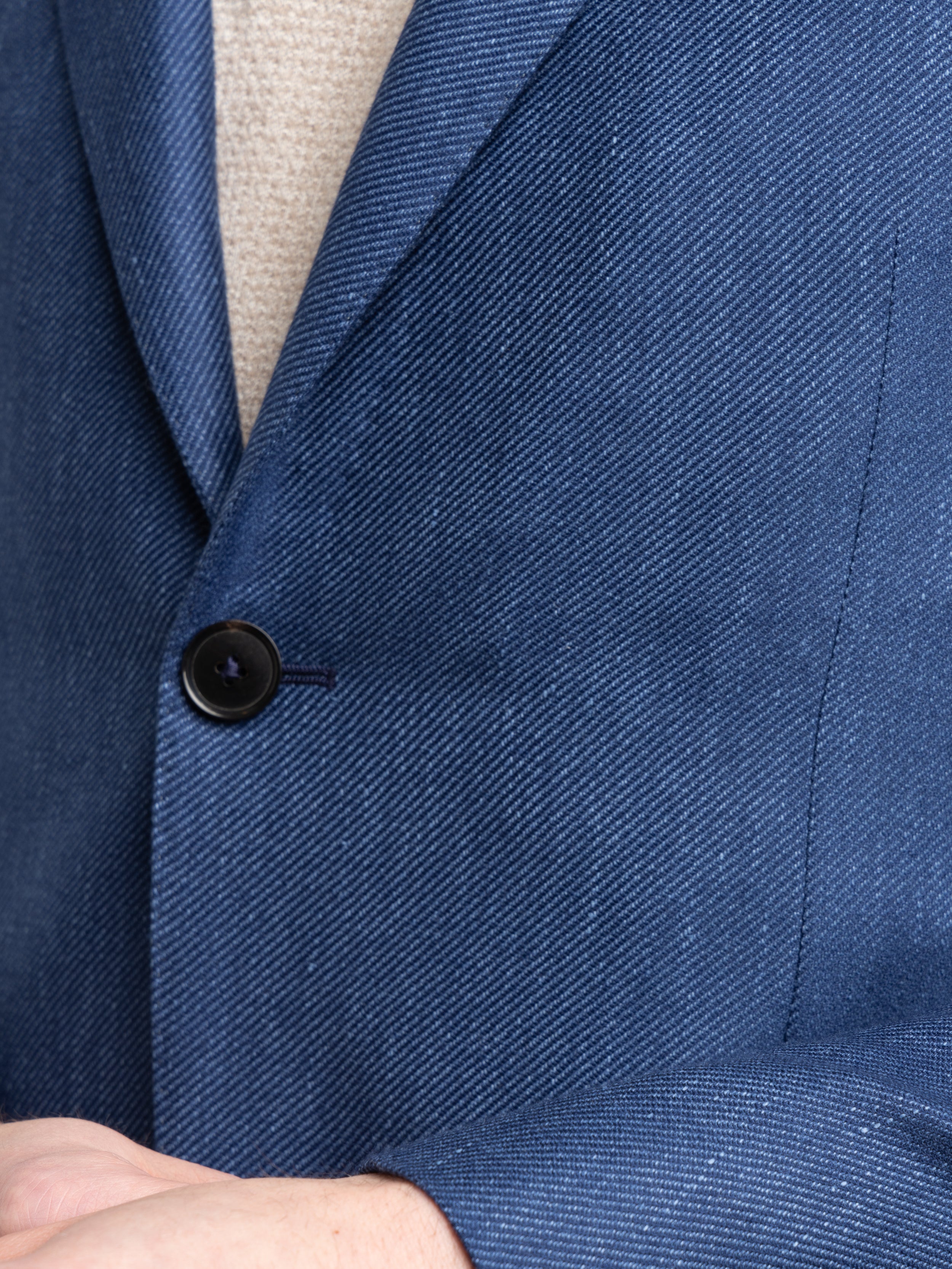 Blue Cashmere-Silk-Linen Sport Jacket – The Helm Clothing