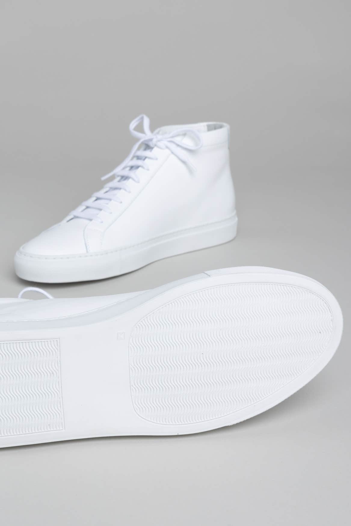 White Achilles High-Top Sneakers