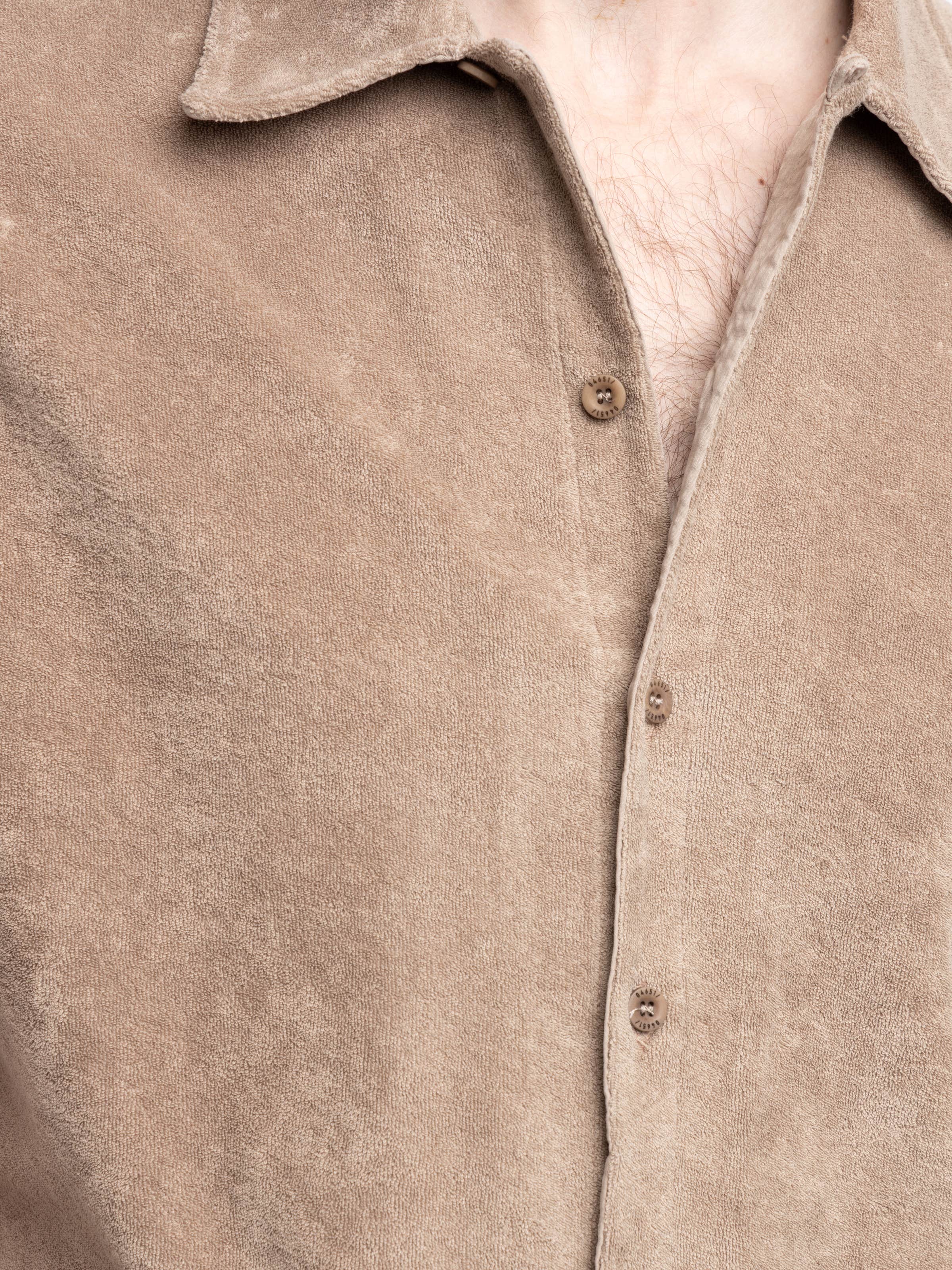 Taupe Brown Terry Shirt