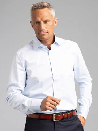 Stenströms Light Blue Slimline Dress Shirt