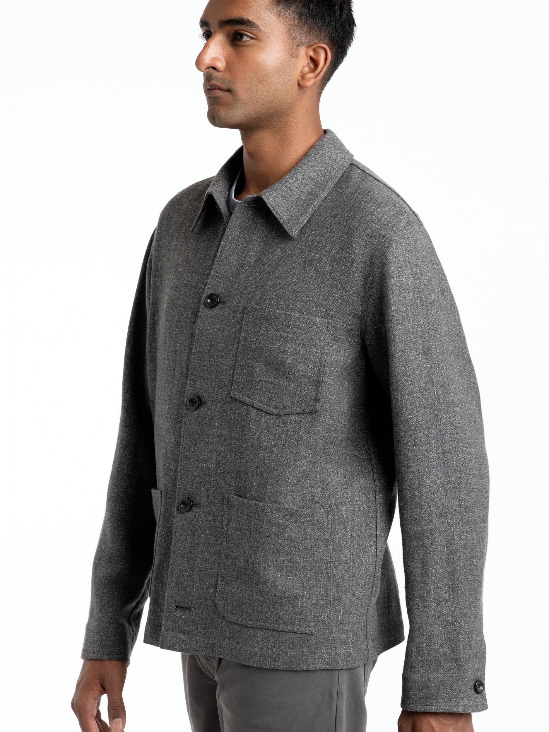 ジャケット・アウター sheller brillant herringbone jacket coat sheller brillant herringbone jacket coat