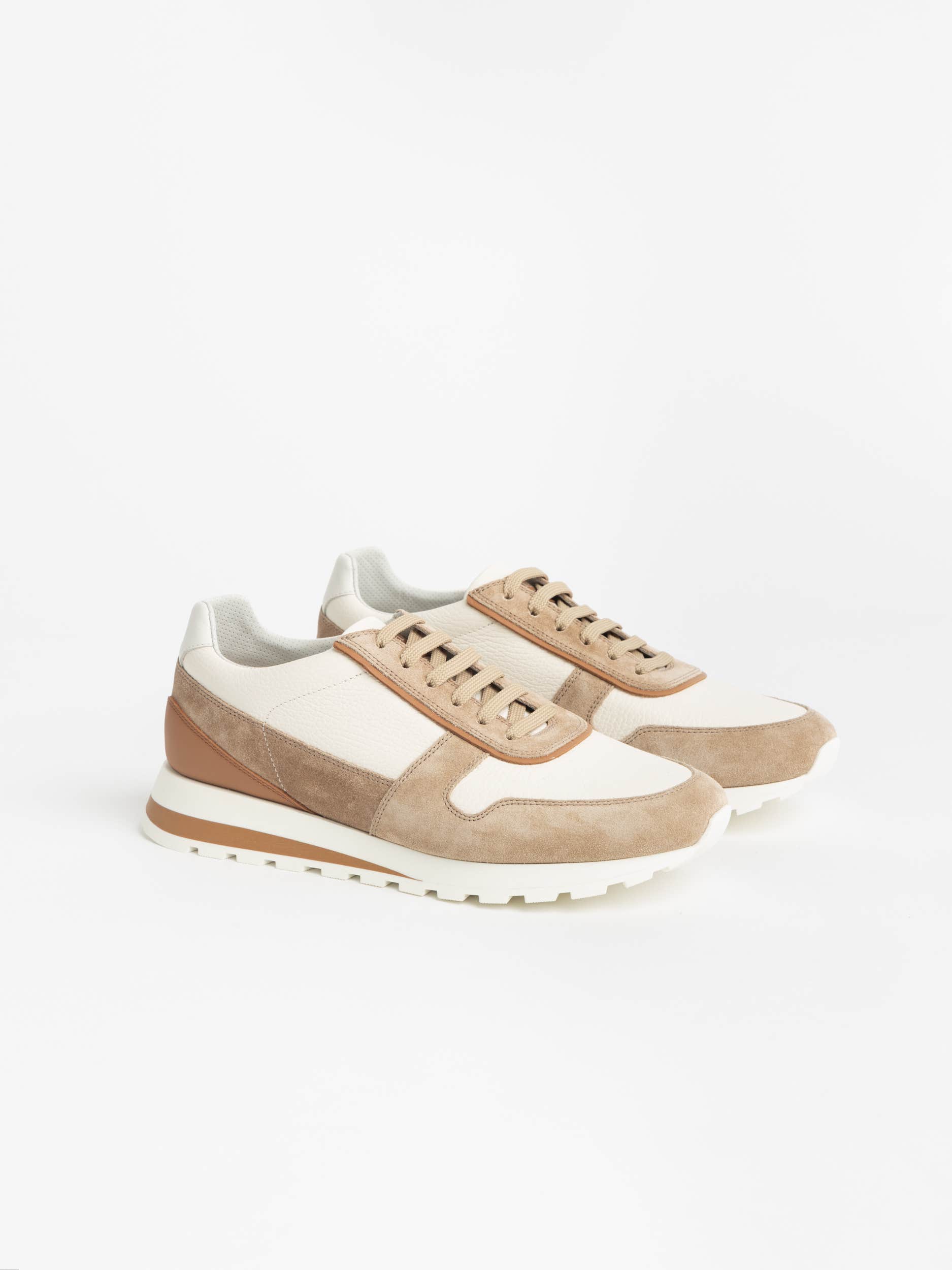 Hazelnut Grained Calfskin/Suede Runners