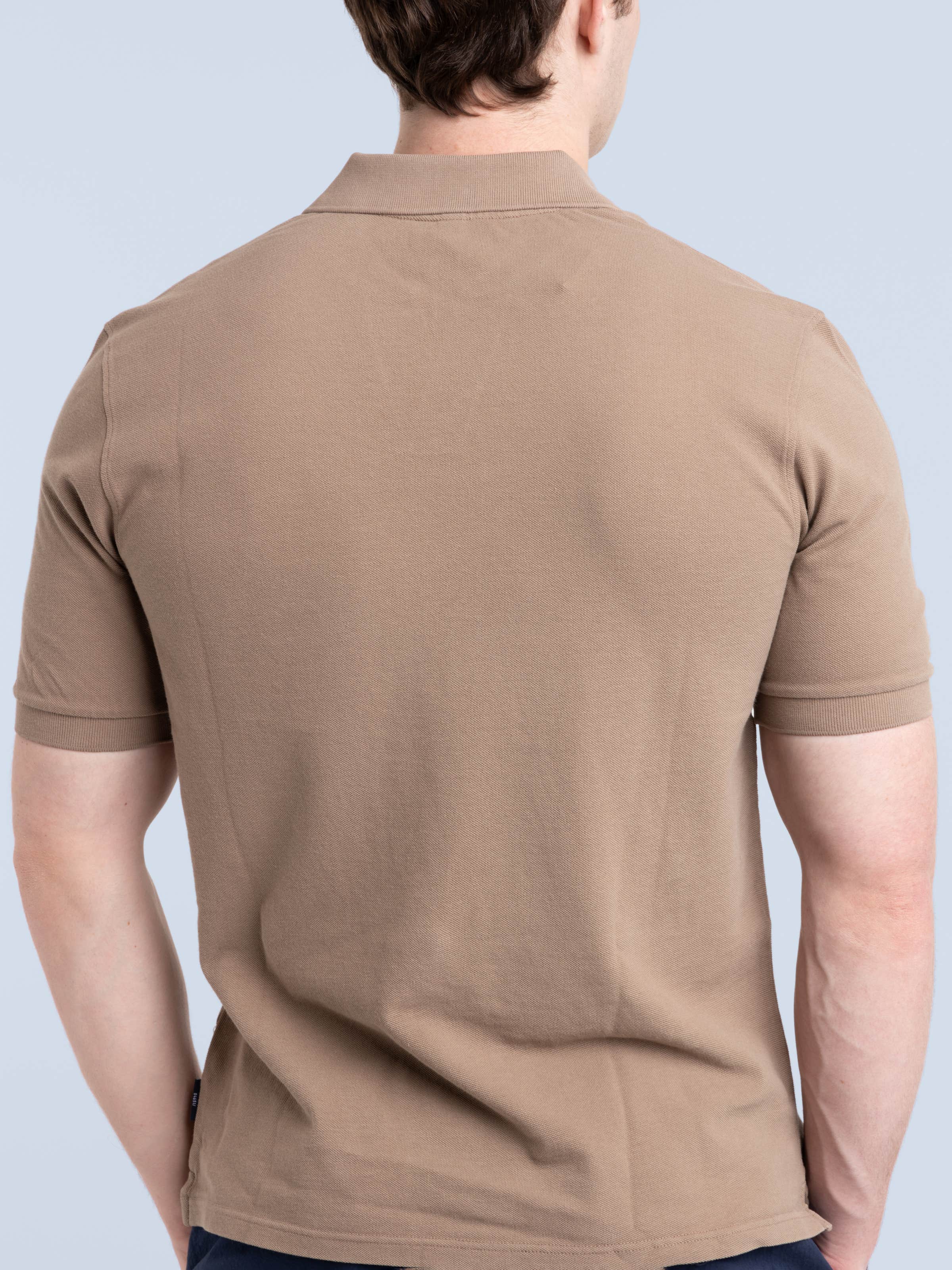 Taupe Brown Johnny Polo Shirt