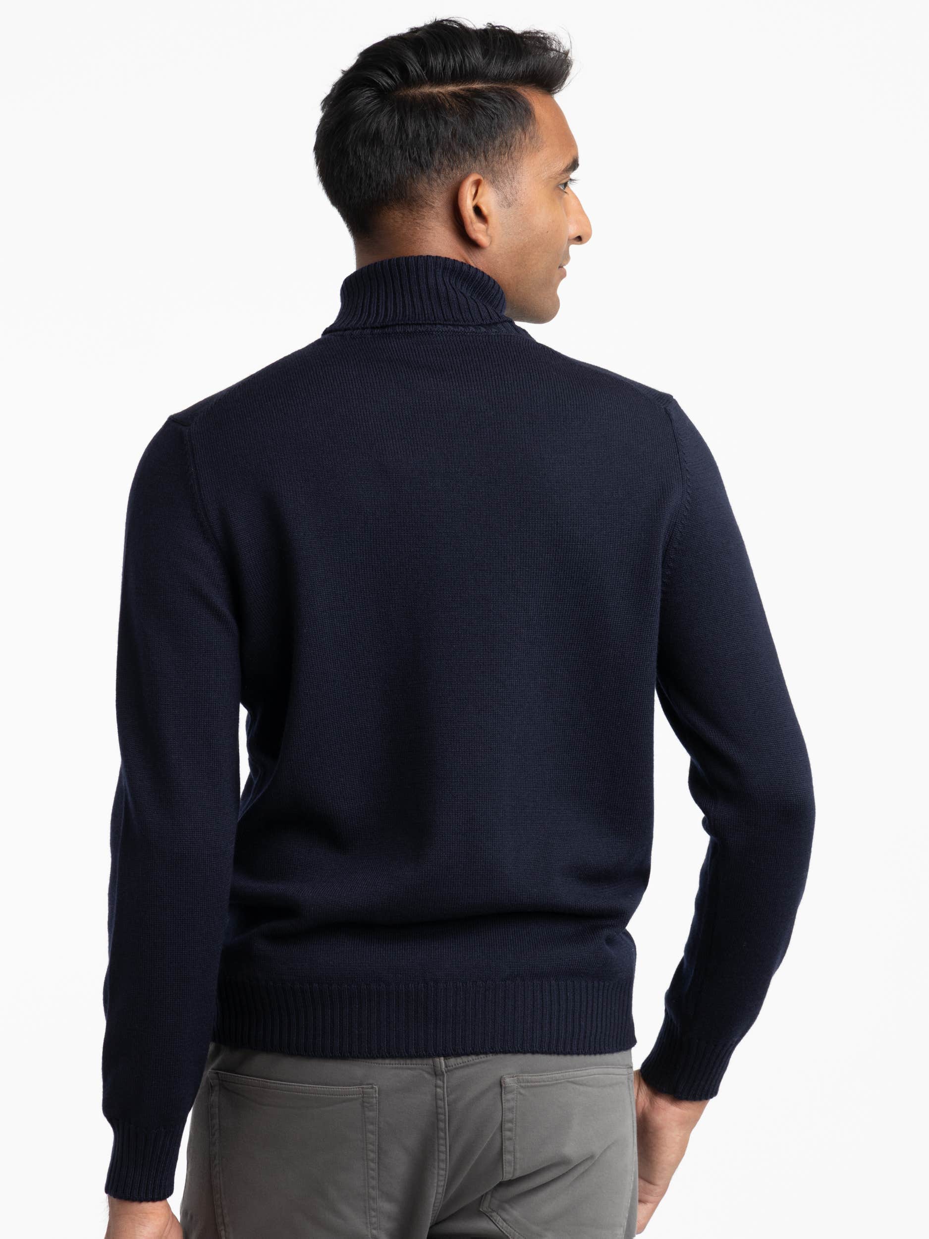 Navy Rollneck Sweater