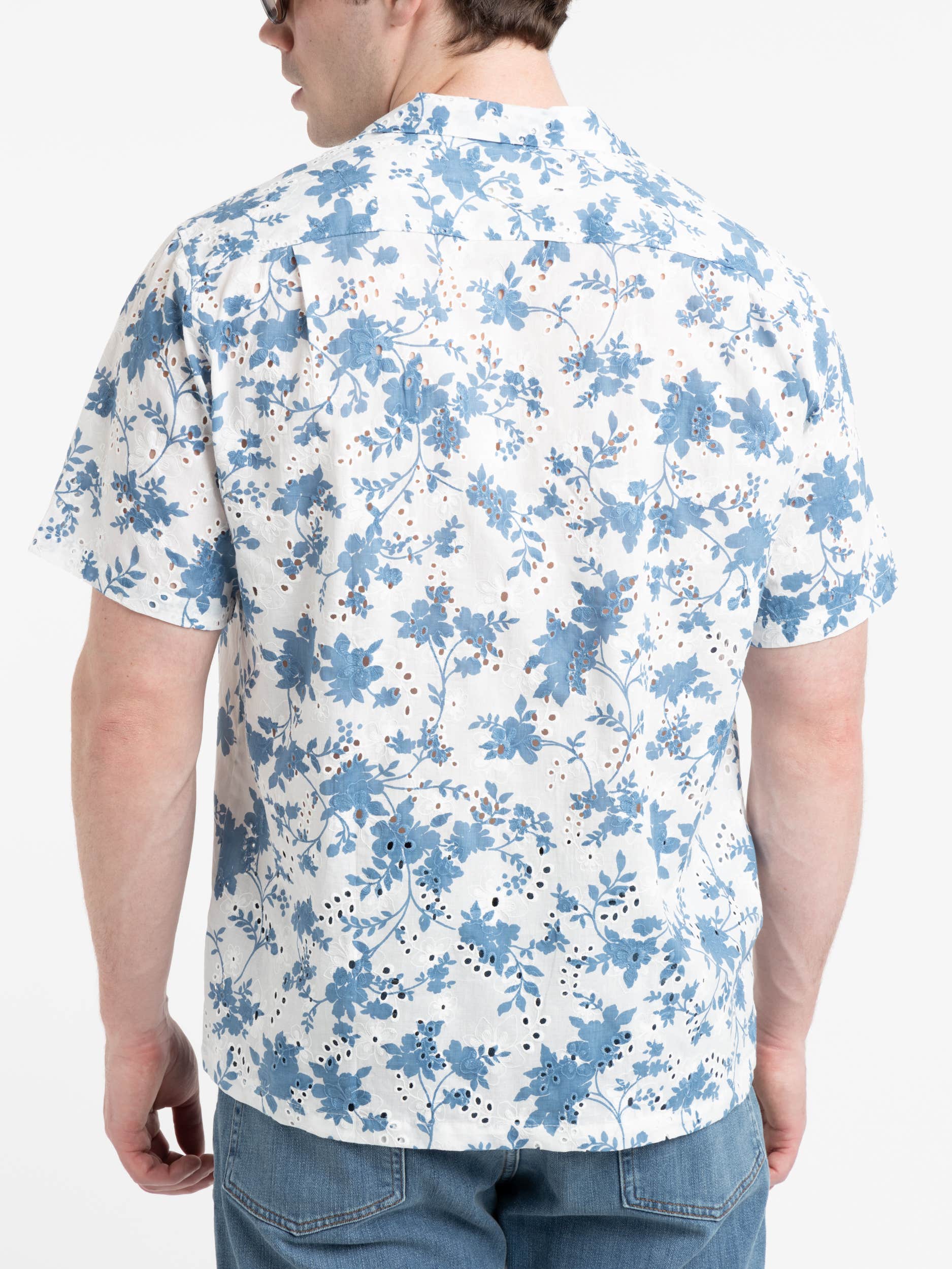 Blue Minho Floral Shirt