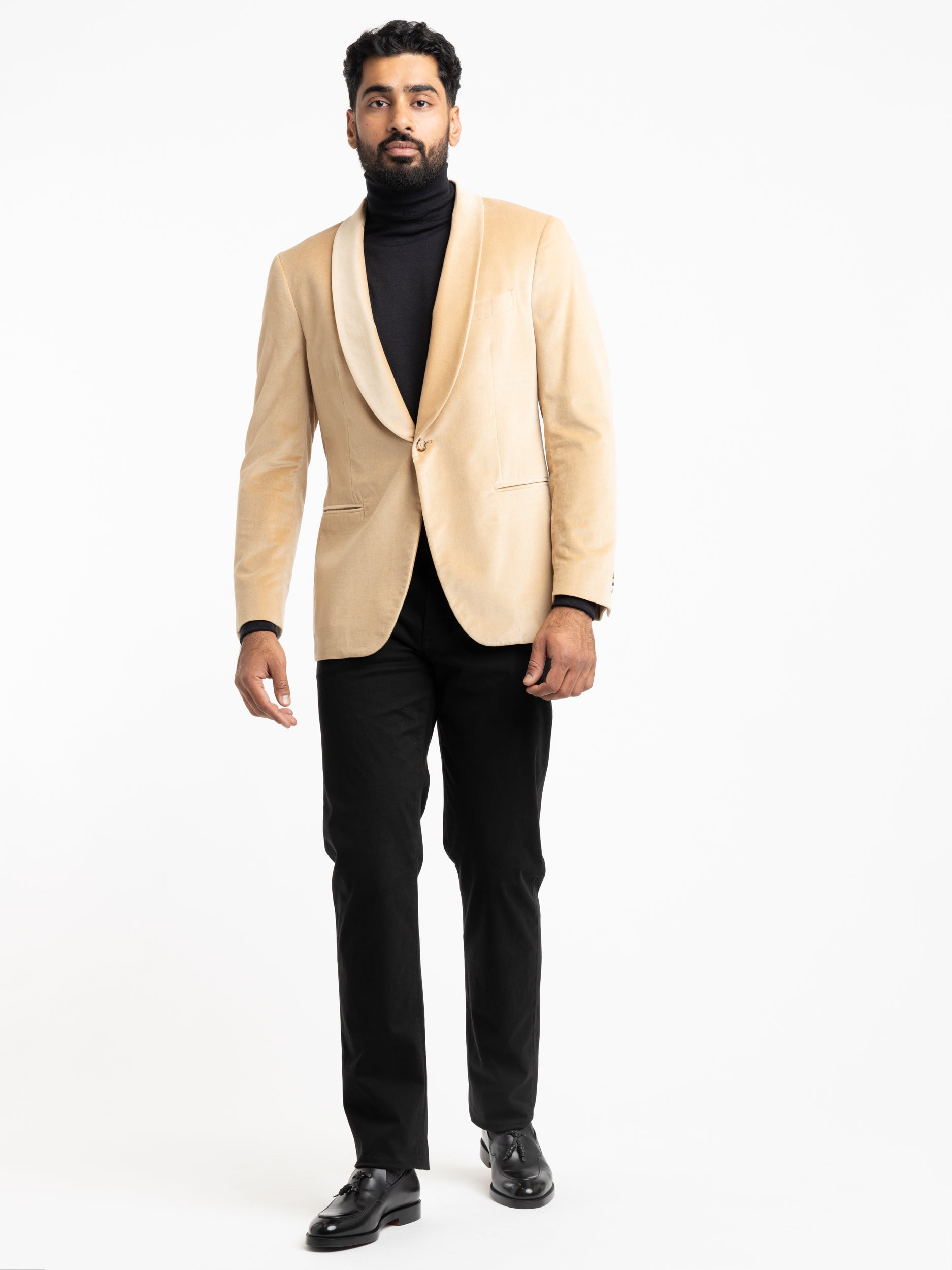 Gold B Line Velvet Sport Jacket The Helm Clothing