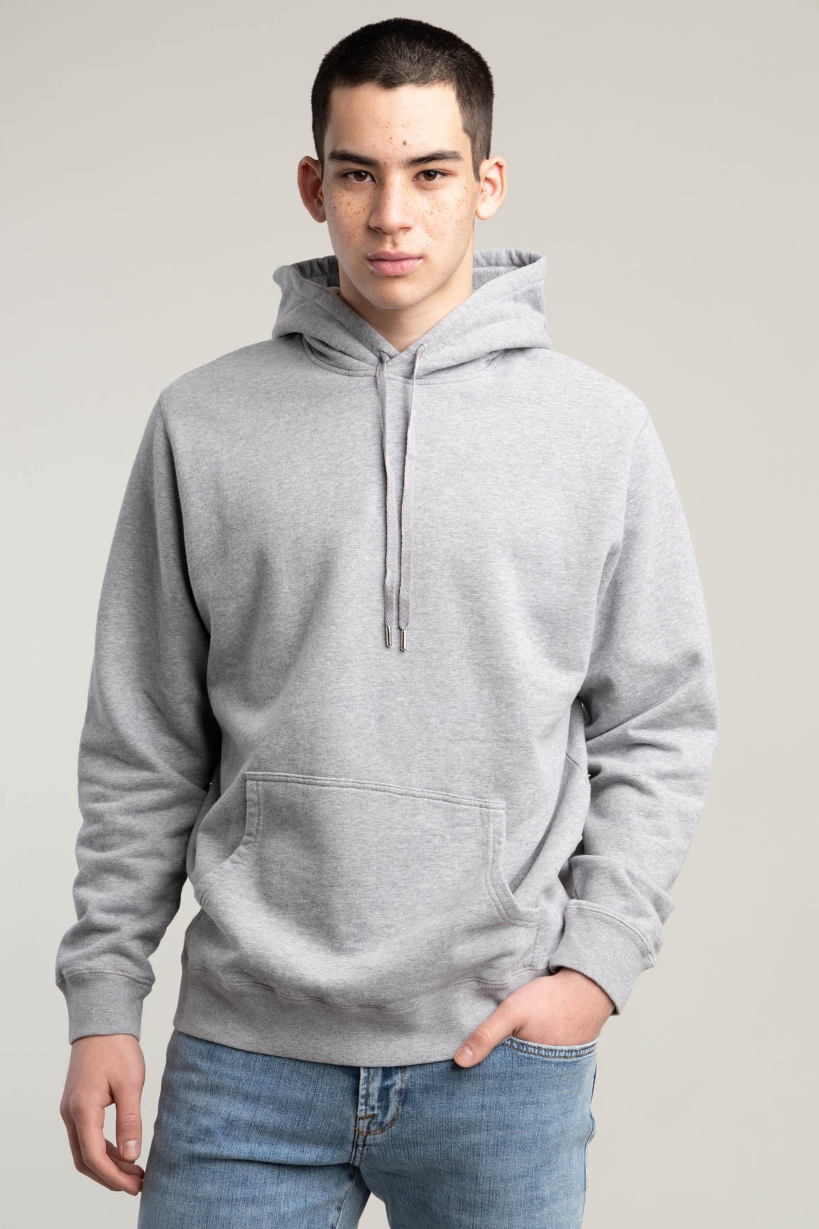 Loopback Hoodie Heather Grey